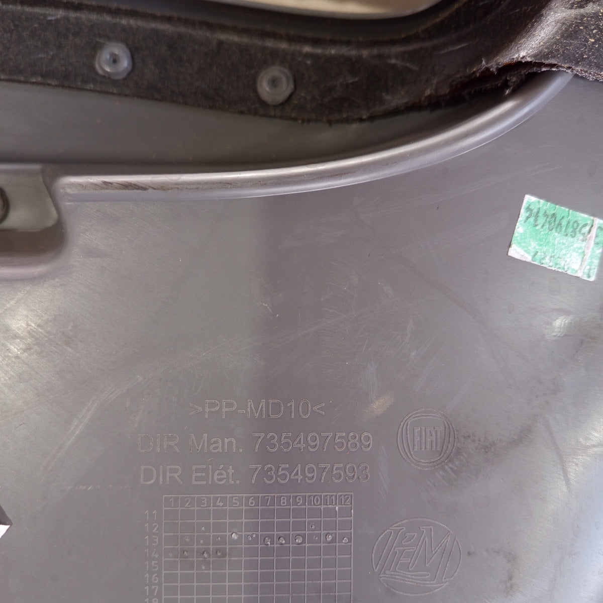 Forro Porta Traseiro Ld 1.0 Fiat Palio 2012 Até 2018 Cinza-escuro