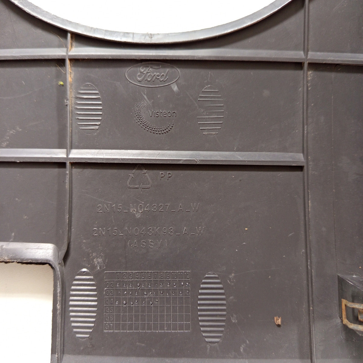 Acabamento Inferior Painel Ford Ecosport 2010 Original Cinza-escuro