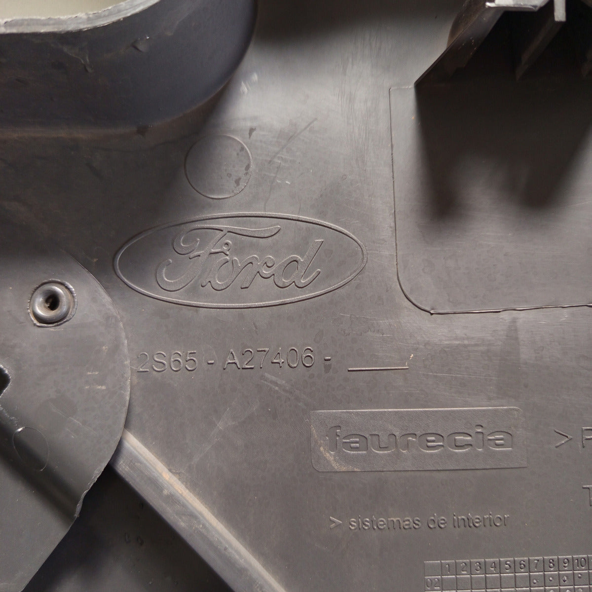 Forro Porta Traseiro Direito Ford Fiesta 2003 A 2012 Cinza-escuro