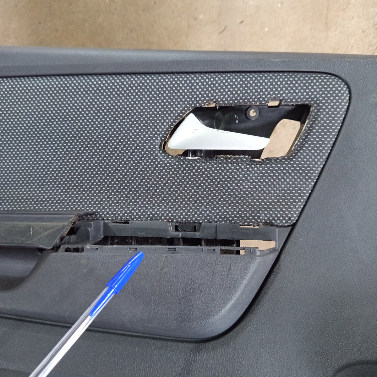 Forro Porta Diant Esq Volkswagen Fox Spacefox 2012 Original Cinza-escuro