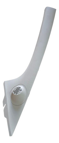 Coluna Moldura Parabrisa Acabamento, Grand Siena 2013 A 2017 - Branco