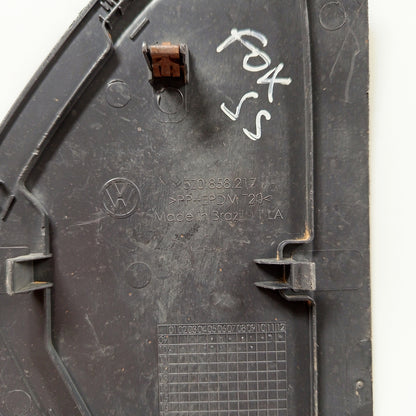 Acabamento Lateral Esquerdo Painel Vw Fox 2012 5z0858217 Preto Preto