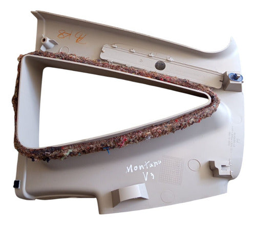 Moldura Coluna Cinto Lado Esquerdo Chevrolet Montana 04/12 - Cinza