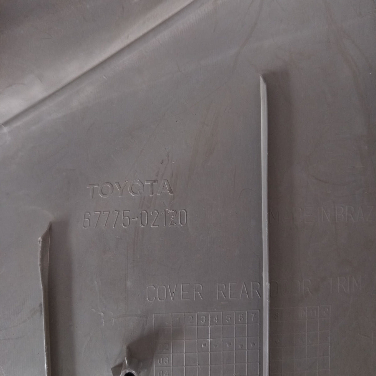 Forro Porta Traseira Direita Toyota Corolla 2003 2006 A 2008