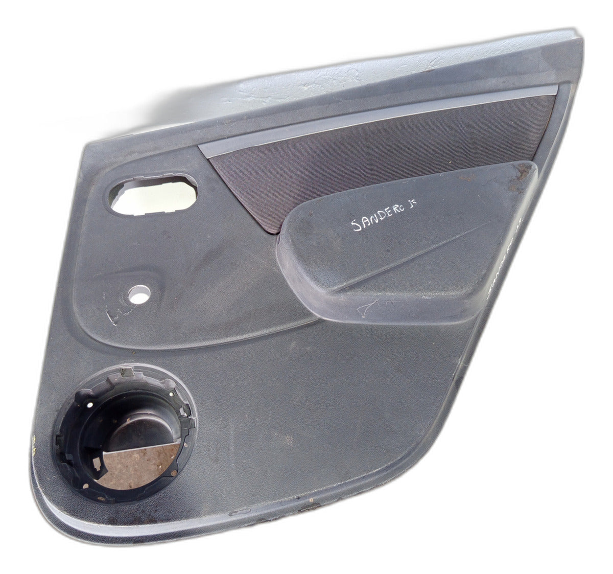 Forro Porta Traseira Direita Renault Sandero 2007 A 2013 Cinza-escuro