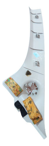 Moldura Coluna Parabrisa Interna Gran Fiat Siena 2015 A 2015 - Cinza