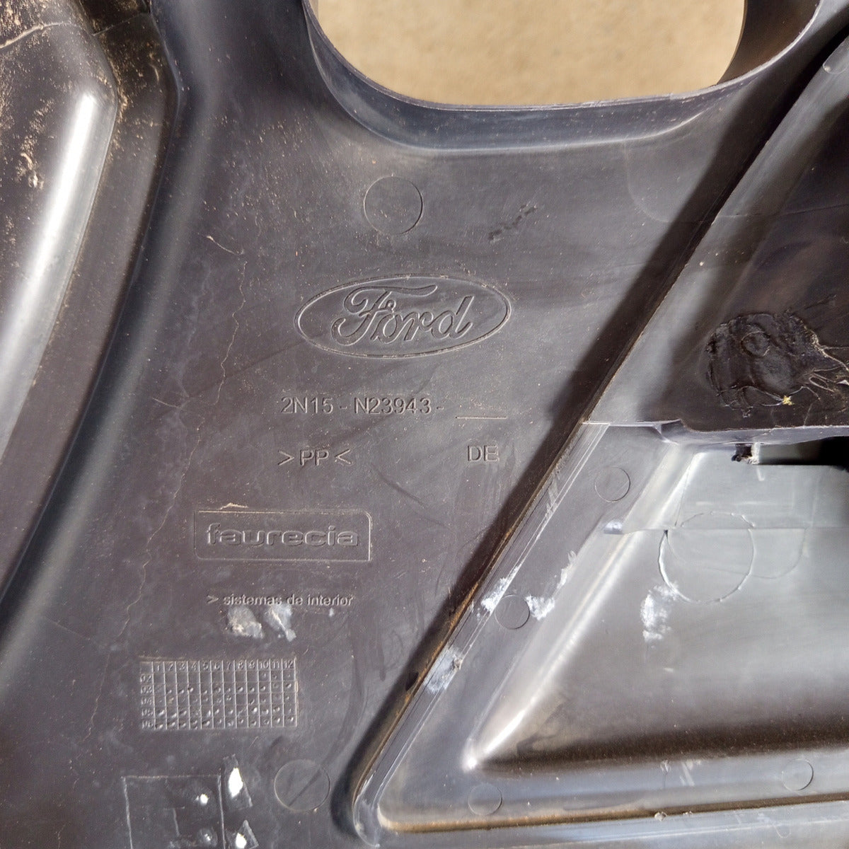 Forro De Porta Dianteiro Esquerdo Ford Ecosport 2003 A 2012 Cinza-escuro