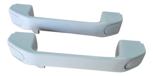 Kit Alça Segurança Teto Pqp Fiat Uno Grand Siena Palio Usado - Branco