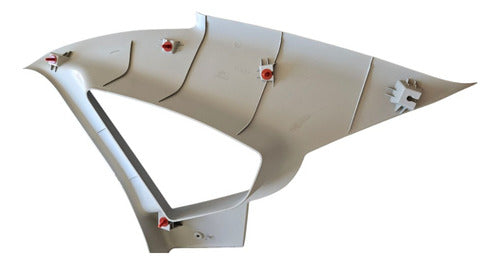 Acabamento Coluna Lado Esquerdo Fiat Grand Siena Usado - Branco