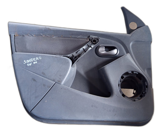 Forro Porta Dianteira Esquerda Renault Sandero 2009 2012 Cinza-escuro